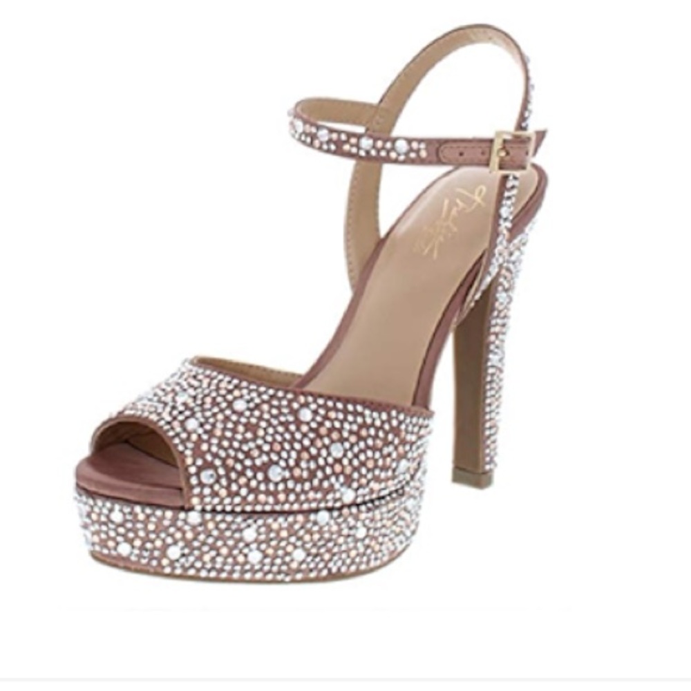 Thalia Sodi Bridget Mauve Bling heels Size 7